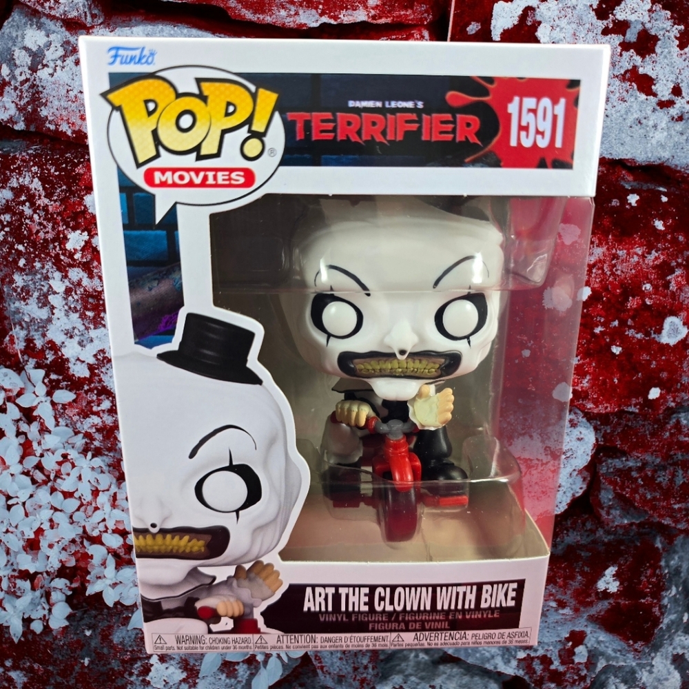 Funko Pop! Vinyl:  Art the Clown with Bike #1591 (Nib) With Pop Protector
